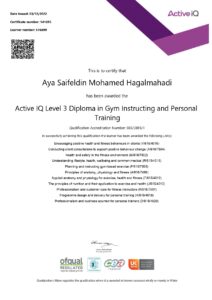 Active IQ Gym Instructing Diploma 212x300