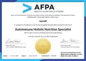 Autoimmune Holistic Nutrition Specialist Certificate 300x212