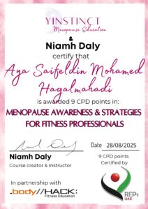 Menopause Awareness CPD Certificate 212x300